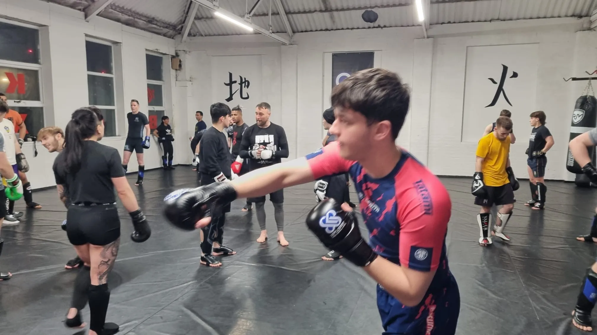 Xplore members practising in the UFCC dojo